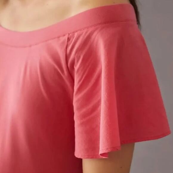 Anthropologie Maeve Off-The-Shoulder Flutter Top - New - Small - Picture 2 of 6